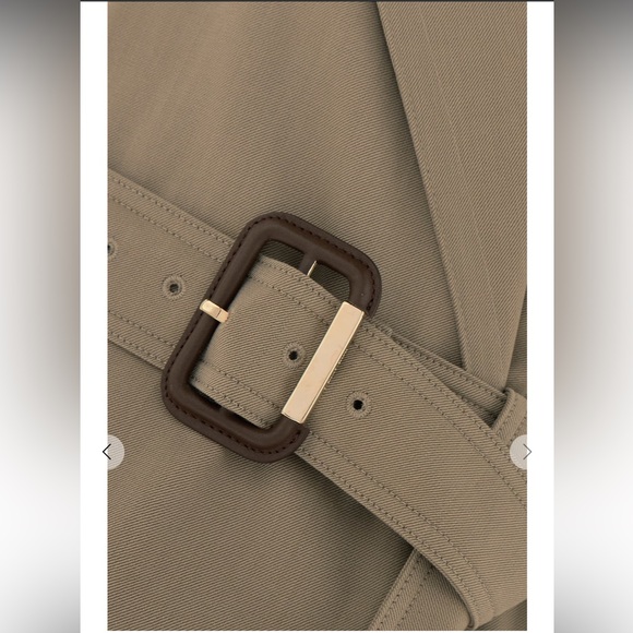 Max Mara Wool Blend Gabardine Trench - Picture 6 of 8